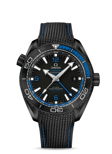 Omega Seamaster Planet Ocean 600M Co-Axial 45.5 Master Chronometer GMT Deep Black Blue
