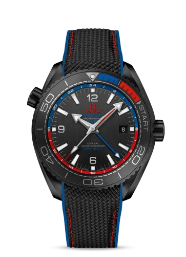 Omega Seamaster Planet Ocean 600M Co-Axial 45.5 Master Chronometer GMT Deep Black ETNZ