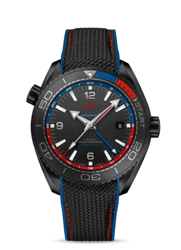 Omega Omega - 215.92.46.22.01.004 Seamaster Planet Ocean 600M Co-Axial 45.5 Master Chronometer GMT Deep Black ETNZ