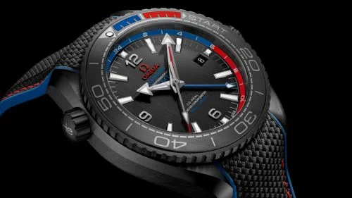 Omega Omega - 215.92.46.22.01.004 Seamaster Planet Ocean 600M Co-Axial 45.5 Master Chronometer GMT Deep Black ETNZ