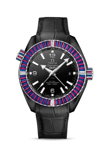 Omega Seamaster Planet Ocean 600M Co-Axial 45.5 Master Chronometer GMT Deep Black Sapphire