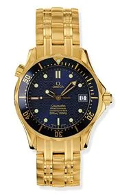 Omega - 2153.80.00 Seamaster Diver 300M Automatic 36.25 Yellow Gold / Blue / Bracelet