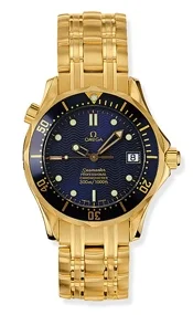 Omega Omega - 2153.80.00 Seamaster Diver 300M Automatic 36.25 Yellow Gold / Blue / Bracelet