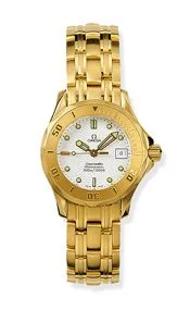 Omega Seamaster Diver 300M Quartz 28 Yellow Gold / White / Bracelet