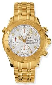 Omega - 2196.20.00 Seamaster Diver 300M Automatic 41.5 Chronograph Yellow Gold / Silver / Bracelet