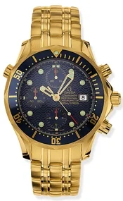 Omega Omega - 2198.80.00 Seamaster Diver 300M Automatic 41.5 Chronograph Yellow Gold / Silver / Bracelet