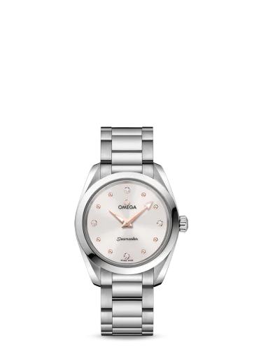 Omega - 220.10.28.60.54.001 Seamaster Aqua Terra 150M Quartz 28 Stainless Steel / White / Bracelet