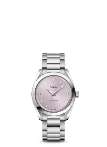 Omega - 220.10.28.60.60.001 Seamaster Aqua Terra 150M Quartz 28 Stainless Steel / Lilac / Bracelet