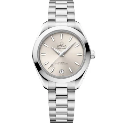 Omega - 220.10.30.20.09.001 Seamaster Aqua Terra 150M Master Co-Axial 30 Stainless Steel / Sandstone