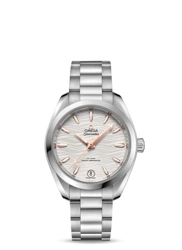 Omega - 220.10.34.20.02.001 Seamaster Aqua Terra 150M Master Chronometer 34 Stainless Steel / Silver-Waves / Bracelet