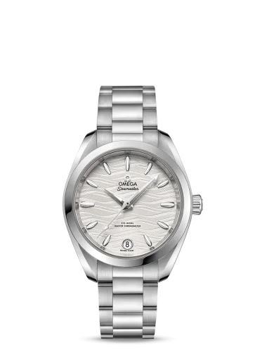 Omega - 220.10.34.20.02.002 Seamaster Aqua Terra 150M Master Chronometer 34 Stainless Steel / Silver-Waves / Bracelet