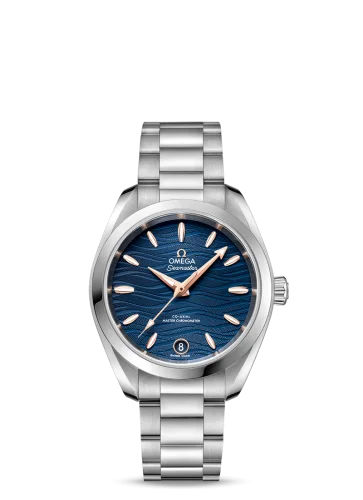 Omega - 220.10.34.20.03.001 Seamaster Aqua Terra 150M Master Chronometer 34 Stainless Steel / Blue-Waves / Bracelet