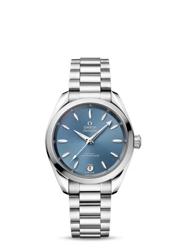Omega - 220.10.34.20.03.002 Seamaster Aqua Terra 150M Master Chronometer 34 Stainless Steel / Sea Blue / Bracelet