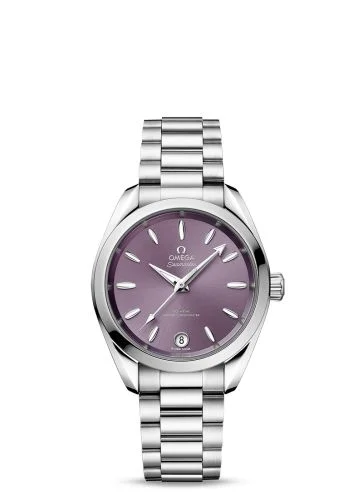 Omega - 220.10.34.20.10.002 Seamaster Aqua Terra 150M Master Chronometer 34 Stainless Steel / Lavender / Bracelet