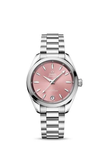 Omega - 220.10.34.20.10.003 Seamaster Aqua Terra 150M Master Chronometer 34 Stainless Steel / Shell Pink / Bracelet