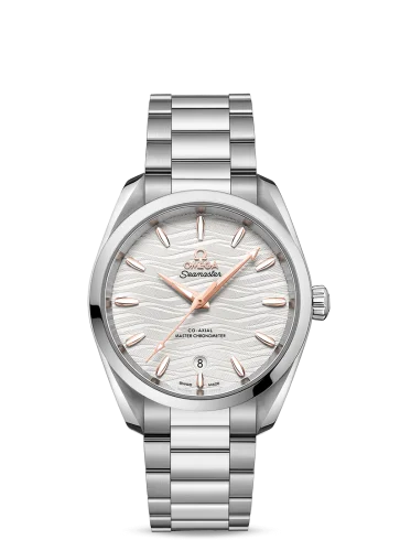 Omega - 220.10.38.20.02.002 Seamaster Aqua Terra 150M Master Chronometer 38 Stainless Steel / Silver-Waves / Bracelet