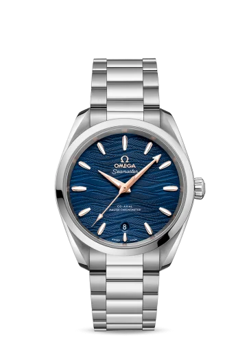 Omega - 220.10.38.20.02.003 Seamaster Aqua Terra 150M Master Chronometer 38 Stainless Steel / Silver-Waves / Bracelet