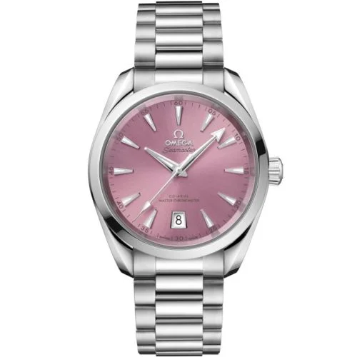 Omega - 220.10.38.20.10.005 Seamaster Aqua Terra 150M Shades Master Chronometer 38 Stainless Steel / Shell Pink / Bracelet