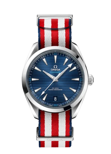 Omega - 220.12.41.21.03.003 Seamaster Aqua Terra 150M Master Chronometer 41 Stainless Steel / Blue / NATO / Shaun White Edition