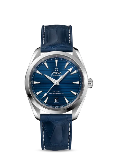 Omega - 220.13.38.20.03.001 Seamaster Aqua Terra 150M Master Chronometer 38 Stainless Steel / Blue / Alligator