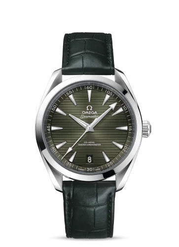 Omega - 220.13.41.21.10.001 Seamaster Aqua Terra 150M Master Chronometer 41 Stainless Steel / Green / Alligator