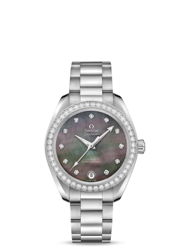 Omega - 220.15.38.20.57.001 Seamaster Aqua Terra 150M Master Chronometer 38 Stainless Steel / Diamond / Grey MOP / Bracelet