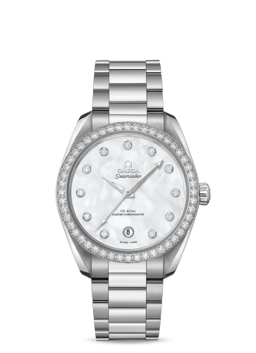 Omega - 220.15.38.20.55.001 Seamaster Aqua Terra 150M Master Chronometer 38 Stainless Steel / Diamond / MOP / Bracelet