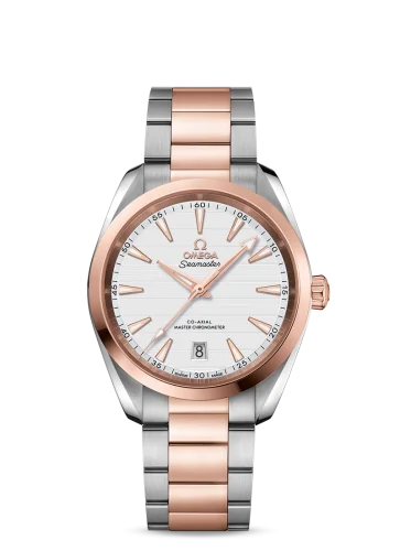 Omega - 220.20.38.20.02.001 Seamaster Aqua Terra 150M Master Chronometer 38 Stainless Steel / Sedna Gold / Silver / Bracelet