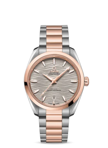Omega - 220.20.38.20.03.001 Seamaster Aqua Terra 150M Master Chronometer 38 Stainless Steel / Sedna Gold / Blue-Waves / Bracelet