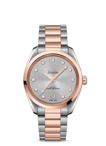 Omega - 220.20.38.20.56.002 Seamaster Aqua Terra 150M Master Chronometer 38 Stainless Steel / Sedna Gold / Grey / Bracelet