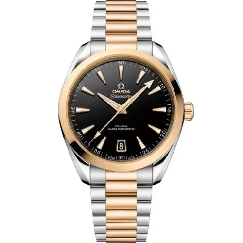 Omega - 220.20.41.21.01.001 Seamaster Aqua Terra 150M Master Chronometer 41 Stainless Steel - Moonshine Gold / Black / Bracelet