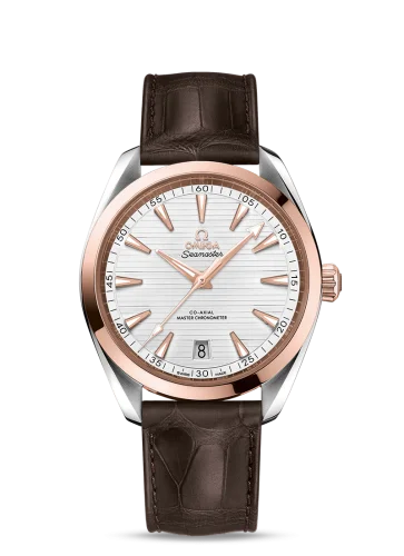 Omega - 220.23.41.21.02.001 Seamaster Aqua Terra 150M Master Chronometer 41 Stainless Steel / Sedna Gold / Silver / Alligator
