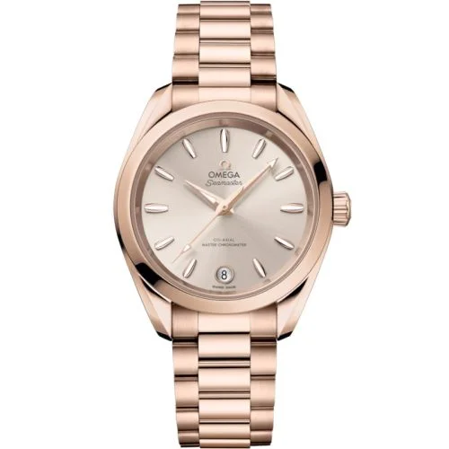 Omega - 220.50.34.20.09.001 Seamaster Aqua Terra 150M Shades Master Chronometer 34 Sedna Gold / Rose / Bracelet
