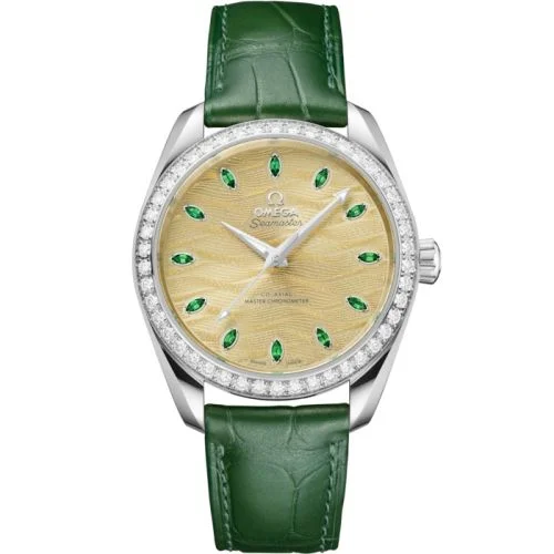 Omega - 220.58.38.20.99.008 Seamaster Aqua Terra 150M Master Chronometer 34 Canopus Gold - Diamond / Champagne