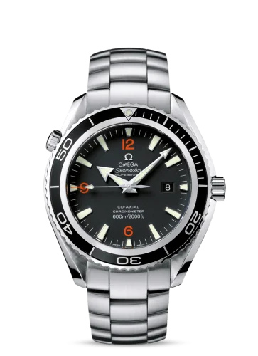 Omega - 2200.51.00 Seamaster Planet Ocean 600M Co-Axial 45.5 Stainless Steel / Orange Numerals / Bracelet