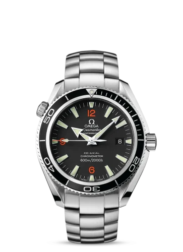 Omega - 2201.51.00 Seamaster Planet Ocean 600M Co-Axial 42 Stainless Steel / Orange Numerals / Bracelet