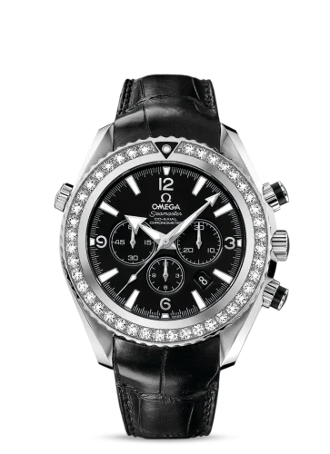 Omega - 222.18.46.50.01.001 Seamaster Planet Ocean 600M Co-Axial 45.5 Chronograph Stainless Steel / Diamond / Black / Alligator