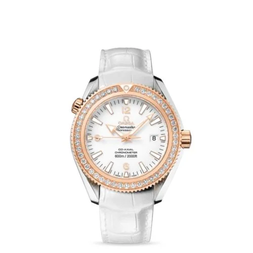 Omega - 222.28.42.20.04.001 Seamaster Planet Ocean 600M Co-Axial 42 Stainless Steel / Red Gold / Diamond / White / Alligator