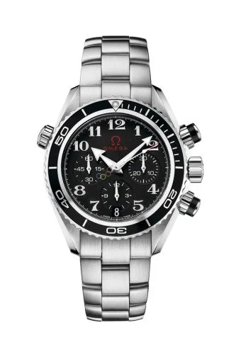 Omega - 222.30.38.50.01.003 Seamaster Planet Ocean 600M Co-Axial 37.5 Chronograph Stainless Steel / Black / Bracelet / Olympic Timeless