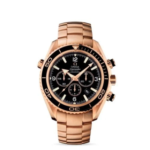 Omega - 222.60.46.50.01.001 Seamaster Planet Ocean 600M Co-Axial 45.5 Chronograph Red Gold / Black / Bracelet