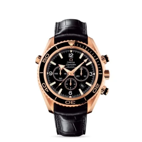 Omega - 222.63.46.50.01.001 Seamaster Planet Ocean 600M Co-Axial 45.5 Chronograph Red Gold / Black / Alligator