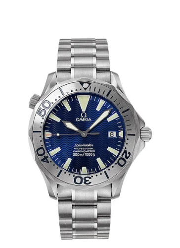 Omega - 2232.80.00 Seamaster Diver 300M Automatic 41 Titanium / Electric Blue / Bracelet