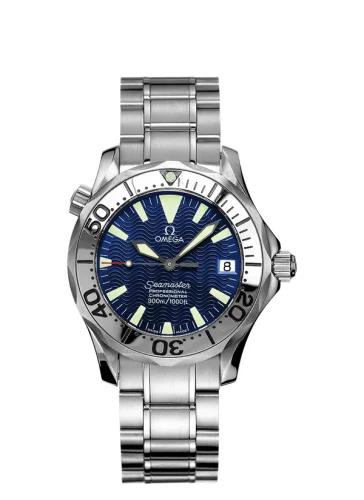 Omega - 2253.80.00 Seamaster Diver 300M Automatic 36.25 Stainless Steel / Electric Blue / Bracelet