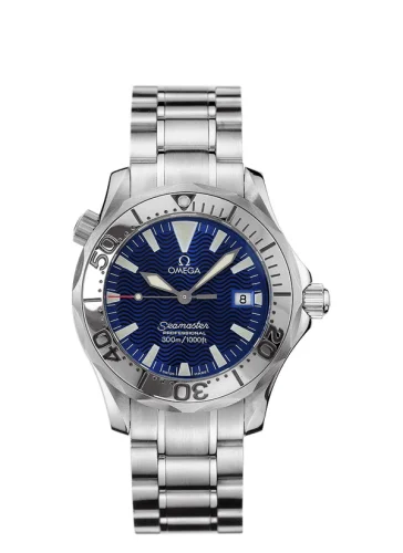 Omega - 2263.80.00 Seamaster Diver 300M Quartz 36.25 Stainless Steel / Electric Blue / Bracelet