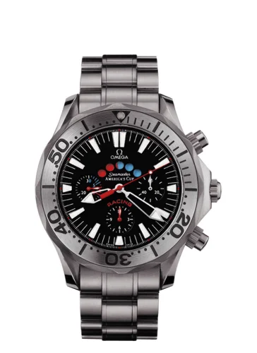 Omega Seamaster Diver 300M Automatic 44 Racing Chronometer Titanium / Black / Bracelet / America's Cup
