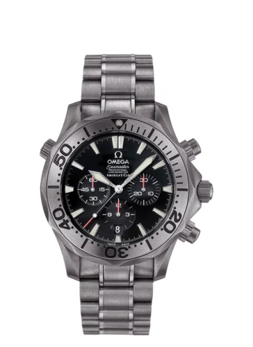 Omega - 2293.50.00 Seamaster Diver 300M Automatic 41.5 Chronograph Titanium / Black / Bracelet / America’s Cup