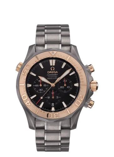 Omega - 2294.50.00 Seamaster Diver 300M Automatic 41.5 Chronograph Titanium / Red Gold / Black / Bracelet / America’s Cup