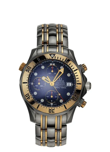 Omega - 2296.80.00 Seamaster Diver 300M Automatic 41.5 Chronograph Titanium / Tantalum / Red Gold / Blue / Bracelet