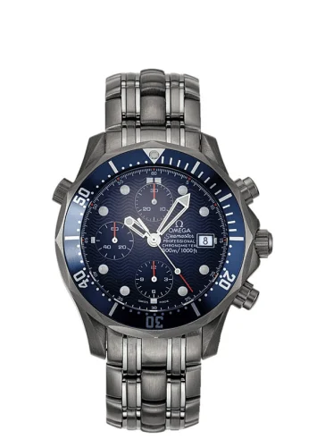 Omega - 2298.80.00 Seamaster Diver 300M Automatic 41.5 Chronograph Titanium / Blue / Bracelet