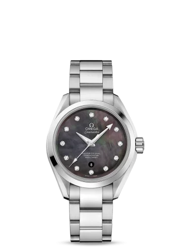 Omega - 231.10.34.20.57.001 Seamaster Aqua Terra 150M Master Co-Axial 34 Stainless Steel / Grey MOP / Bracelet